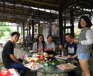 Battery machine team Barbecue in xiamen