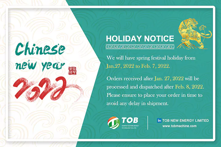 Chinese New Year Holidays Notice