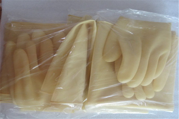 3 pairs Latex gloves for glove box send to Russia university